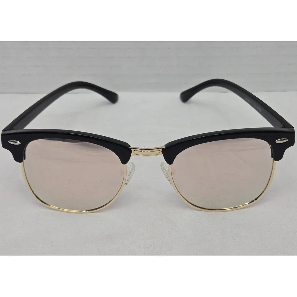 Belmonte Bliss Browline Sunglasses - Black & Gold E8830 51-18-138